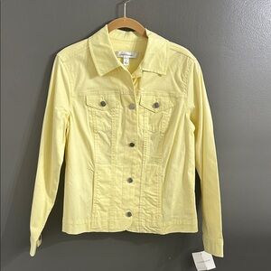 Croft & Barrow Women's Light Yellow Lightweight Jacket